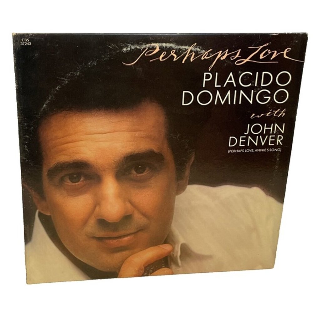 Placido Domingo With John Denver Perhaps Love (Vinyl, 1981) CBS FM 37243 VG+ LP